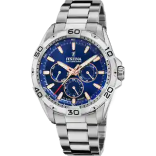 MONTRE FESTINA F20623/2 BLEU, BRACELET D’ ACIER INOXYDABLE, HOMME