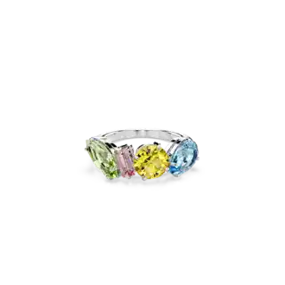 Bague Gema, Tailles variées, Multicolore, Métal rhodié