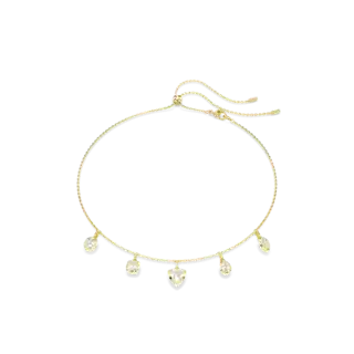 Collier Imber, Tailles variées, Blanc, Placage de ton or