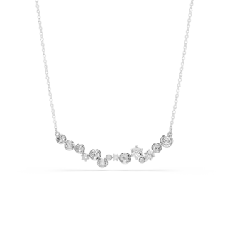 Collier Constella, Tailles variées, Blanc, Métal rhodié