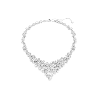 Collier Constella, Tailles variées, Fermoir, Blanc, Métal rhodié