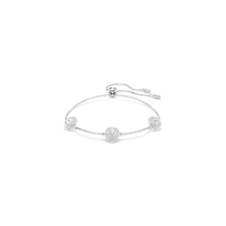 Bracelet Una Angelic, Taille ronde, Motifs double face, Blanc, Métal rhodié