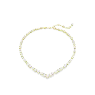 Collier Mesmera, Tailles variées, Blanc, Placage de ton or