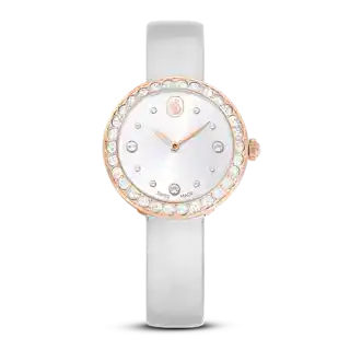 Montre Matrix tennis, bracelet Gris, finitions or rose