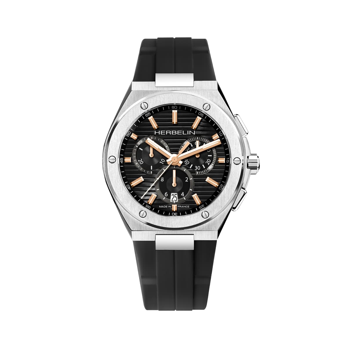 Montre Homme CAP CAMARAT bracelet caoutchouc noir cadran noir 37645A14TR