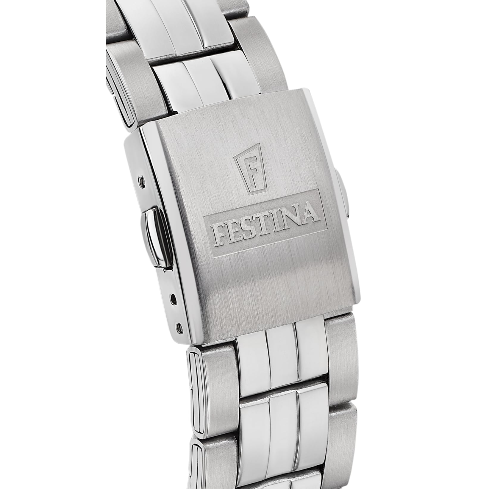 Montre Homme CLASSICS bracelet acier inoxydable argenté cadran noir F20425/3